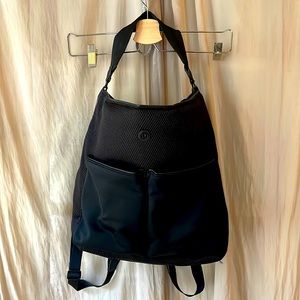 Gently use Lululemon Backpack Black Zipper Bag Sports